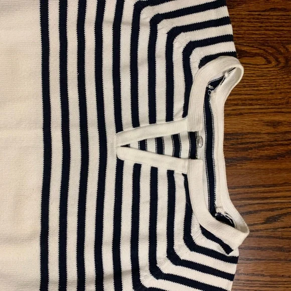 Liz Claiborne 100 % Cotton Nautical Sweater - Picture 2 of 4